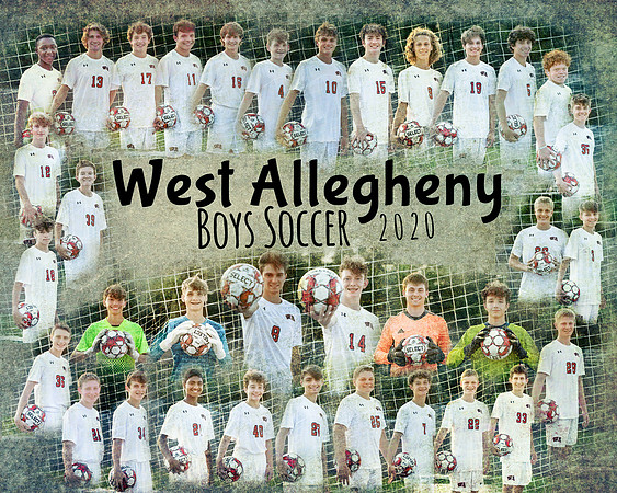 Boys Soccer Team Montage 8x10