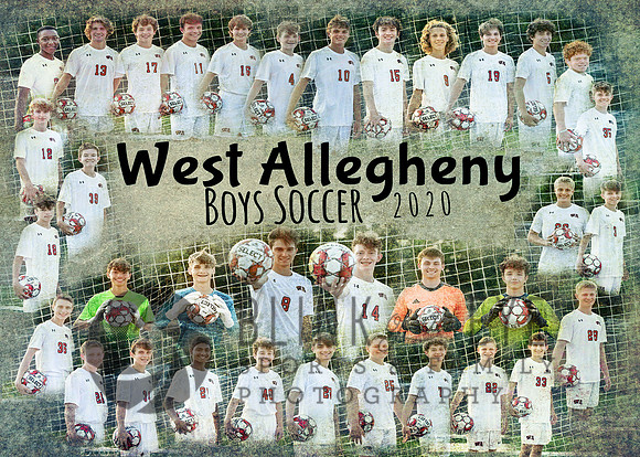 Boys Soccer Team Montage 5x7