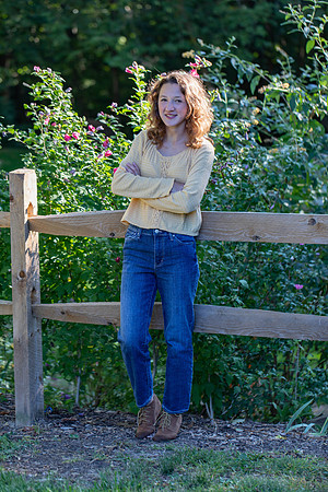 Wooden Fence with Flowers