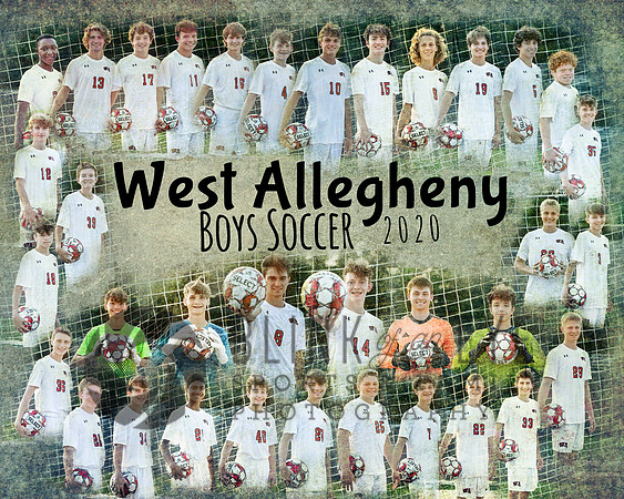 Boys Soccer Team Montage 8x10